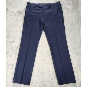 Polo Ralph Lauren Dress Pants Mens 40x34 Navy Wool Cashmere Angora Trousers